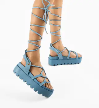 Sandale dama Nicoru Albastre imagine