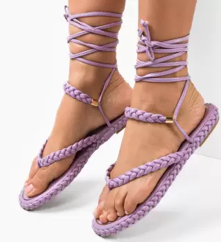 Sandale dama Nikifor Mov imagine