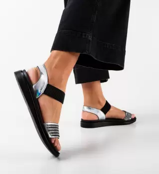 Sandale dama Noche Argintii imagine