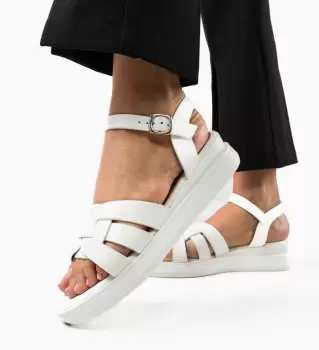 Sandale dama Nonarca Albe imagine