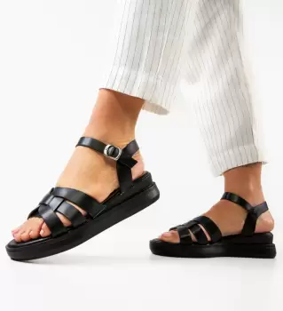 Sandale dama Nonarca Negre imagine