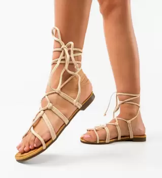 Sandale dama Noroke Bej imagine