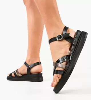 Sandale dama Nynar Negre imagine