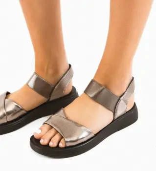 Sandale dama Nyuk Gri imagine