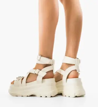 Sandale dama Oplanka Albe imagine