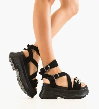 Sandale dama Oplanka Negre imagine