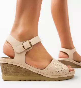 Sandale dama Padmor Bej imagine