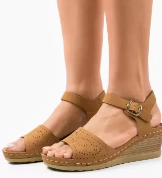 Sandale dama Padmor Camel imagine