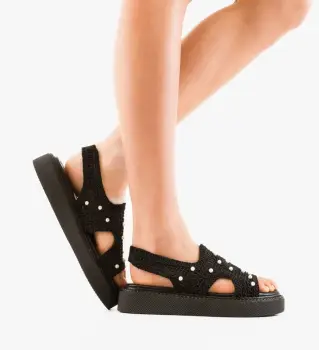 Sandale dama Parson Negre imagine