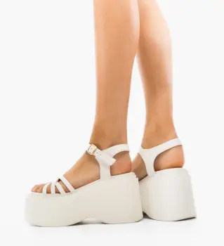 Sandale dama Porter Albe imagine