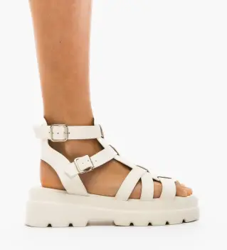 Sandale dama Pravend Albe imagine