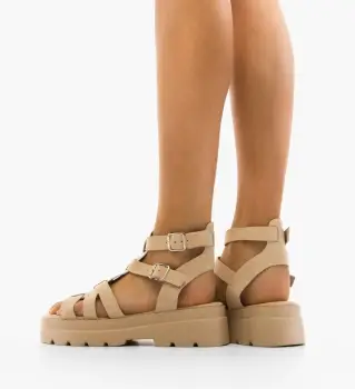 Sandale dama Pravend Bej imagine