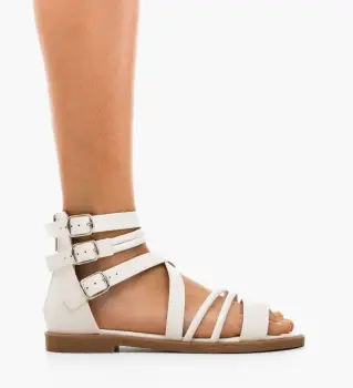 Sandale dama Predaro Albe imagine