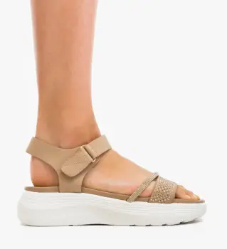 Sandale dama Preton Khaki imagine