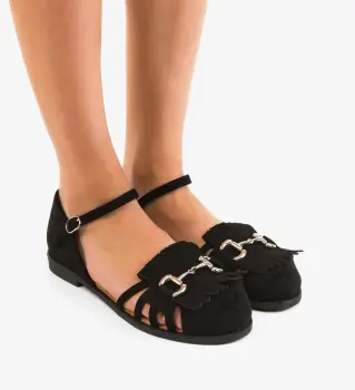 Sandale dama Rafalia Negre imagine