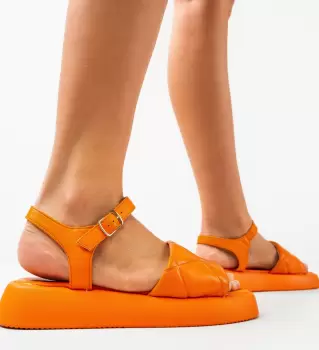 Sandale dama Raphaela Portocalii imagine