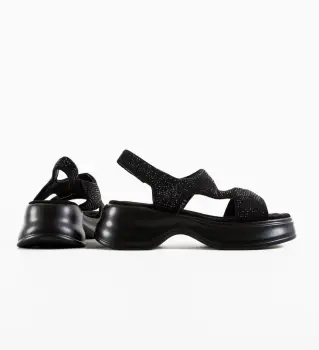 Sandale dama Rayna Negre imagine