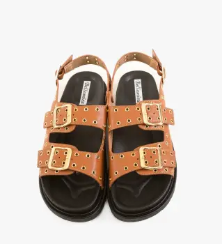 Sandale dama Rhea Camel imagine