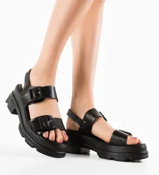 Sandale dama Robute Negre imagine