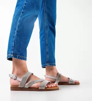 Sandale dama Rogers Argintii imagine