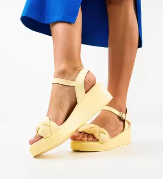 Sandale dama Roroz Galbene imagine