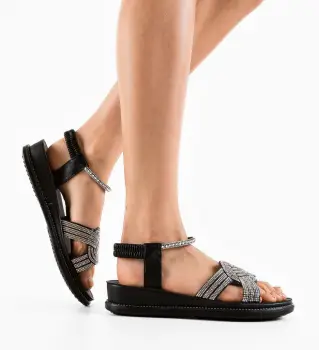 Sandale dama Rupa Negre imagine