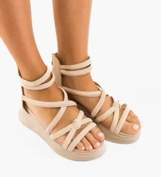 Sandale dama Sanigary Bej imagine