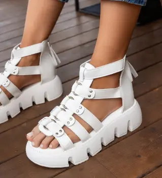 Sandale dama Saul Albe imagine