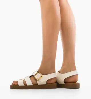 Sandale dama Sekora Albe imagine