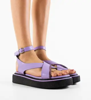 Sandale dama Selura Mov imagine