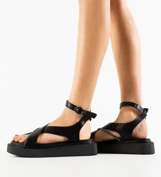 Sandale dama Selura Negre imagine