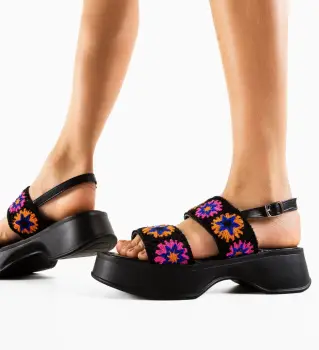 Sandale dama Simba Negre imagine