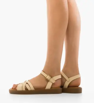 Sandale dama Sobor Bej imagine