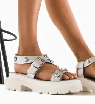 Sandale dama Spotor Argintii imagine