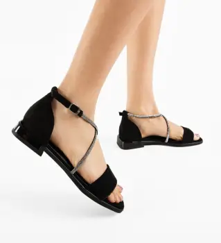 Sandale dama Suez Negre imagine