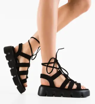 Sandale dama Suez Negre imagine