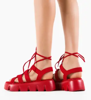 Sandale dama Suez Rosii imagine