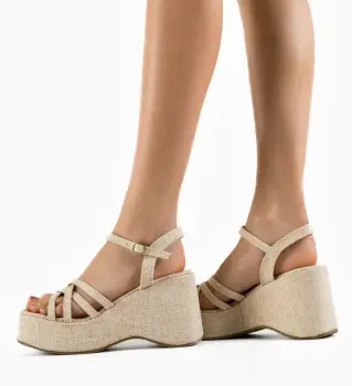 Sandale dama Surcof Bej imagine