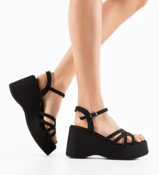 Sandale dama Surcof Negre imagine