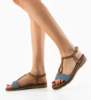 Sandale dama Surind Albastre imagine