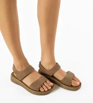 Sandale dama Temple Khaki imagine