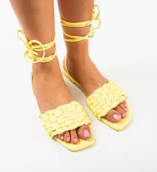 Sandale dama Tod Galbene imagine