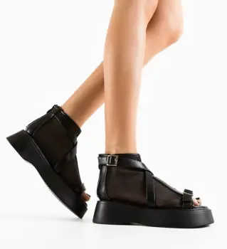 Sandale dama Tomila Negre imagine