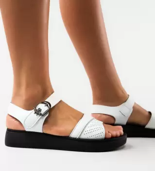 Sandale dama Tomyris Albe imagine