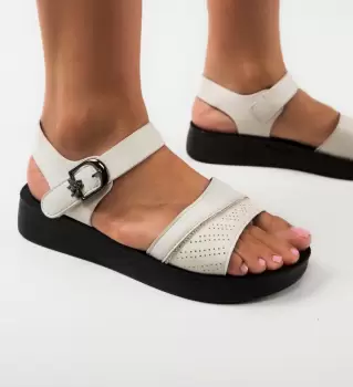 Sandale dama Tomyris Bej imagine