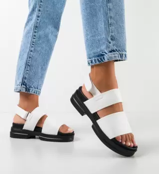 Sandale dama Trely Albe imagine