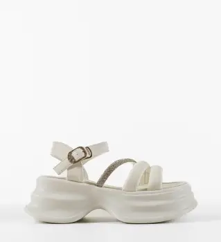 Sandale dama Ubobny Albe imagine