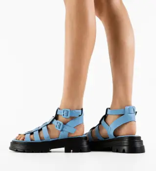 Sandale dama Valletta Albastre imagine