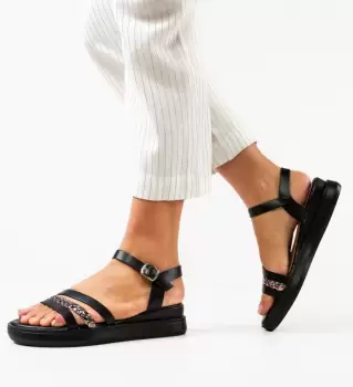 Sandale dama Varast Negre imagine