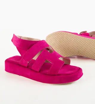 Sandale dama Vardan Fuchsia imagine
